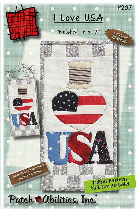 I love USA Downloadable Pattern by Patch Abilities - Patterns