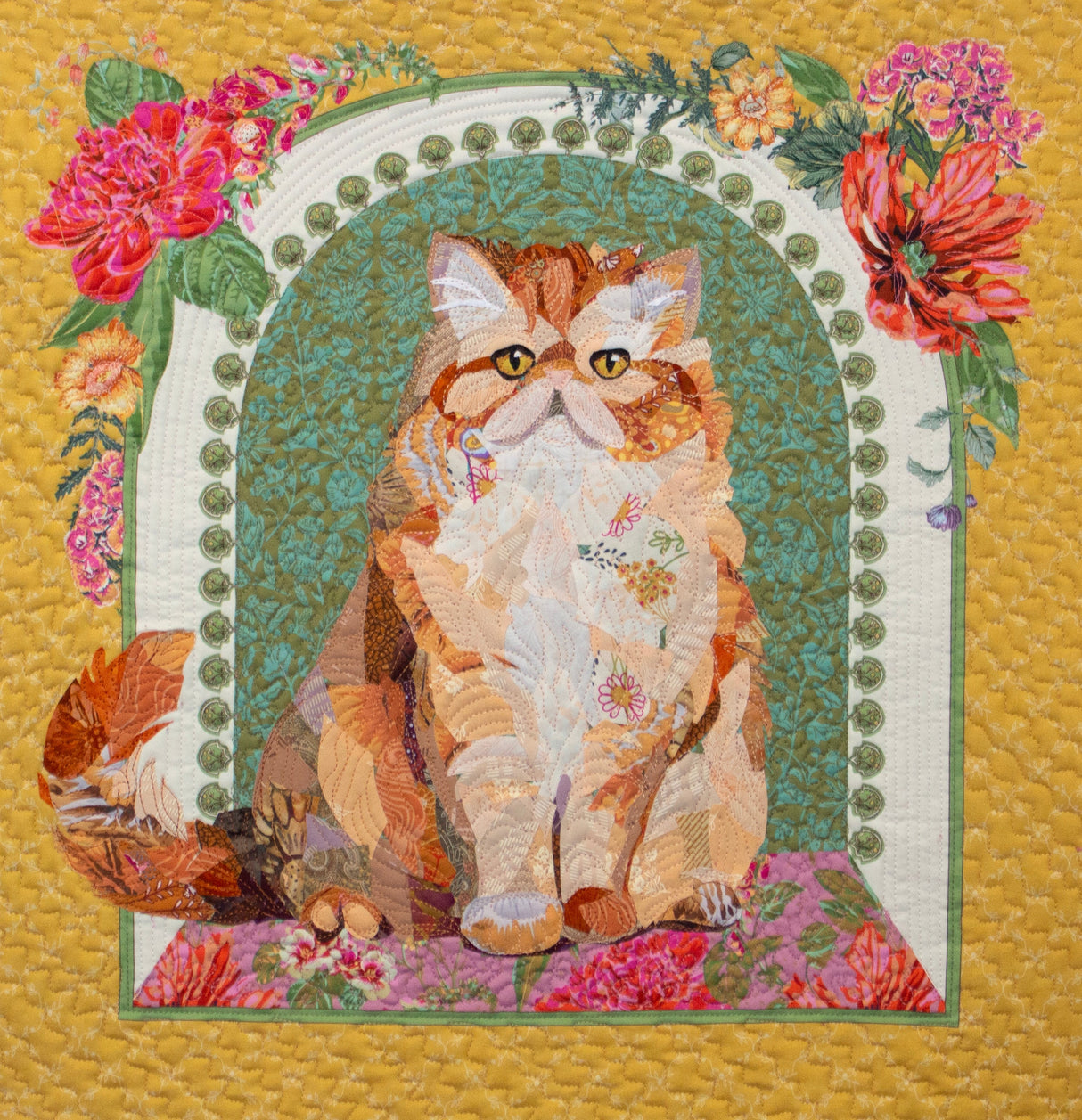 Flora & Felines Quilt Pattern by Collage Quilter