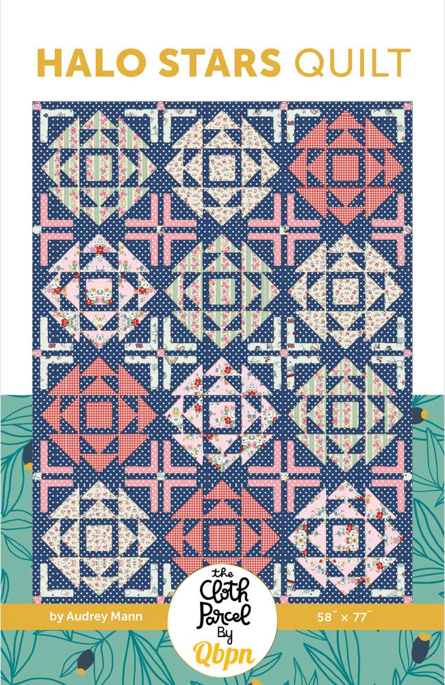 Halo Stars Quilt Pattern shown in Cath Kidston® Signature Collection fabrics