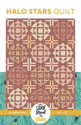 Halo Stars Quilt Pattern in Harvest on the Prairie fabrics
