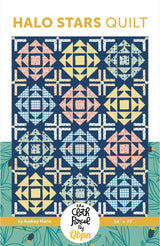 Halo Stars Quilt Pattern in Love You to the Moon fabrics