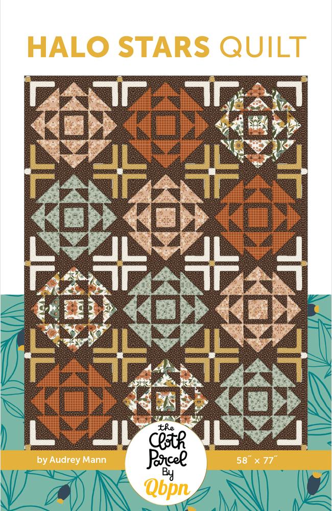 Halo Stars Quilt Pattern shown in Worth Repeating fabrics