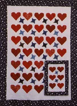 Hearts and Starts Quilt Pattern by Kay Buffington