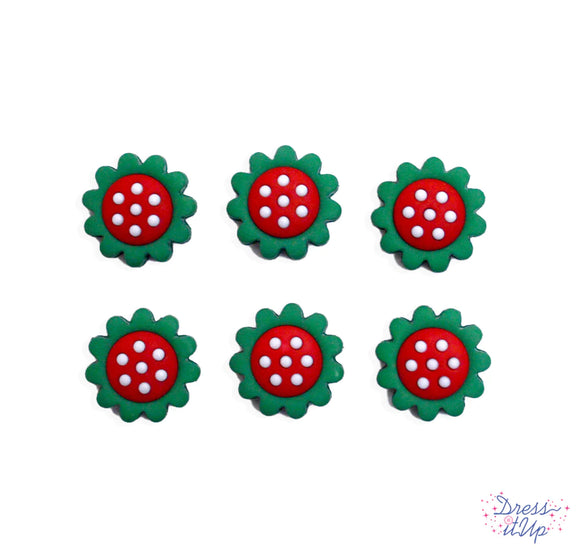 Holiday Blooms Buttons by Dress It Up