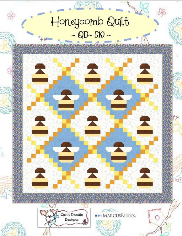 Honeycomb Packaged Quilt Pattern by Quilt Doodle Designs