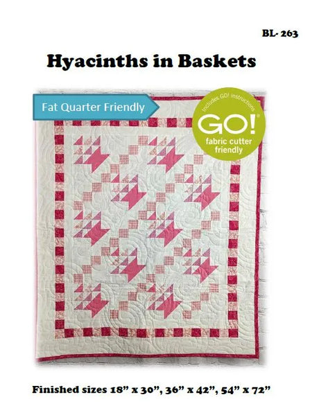 Hyacinths in Baskets Downloadable Pattern by Beaquilter