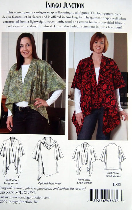 Simple Sleeved Shawl Pattern