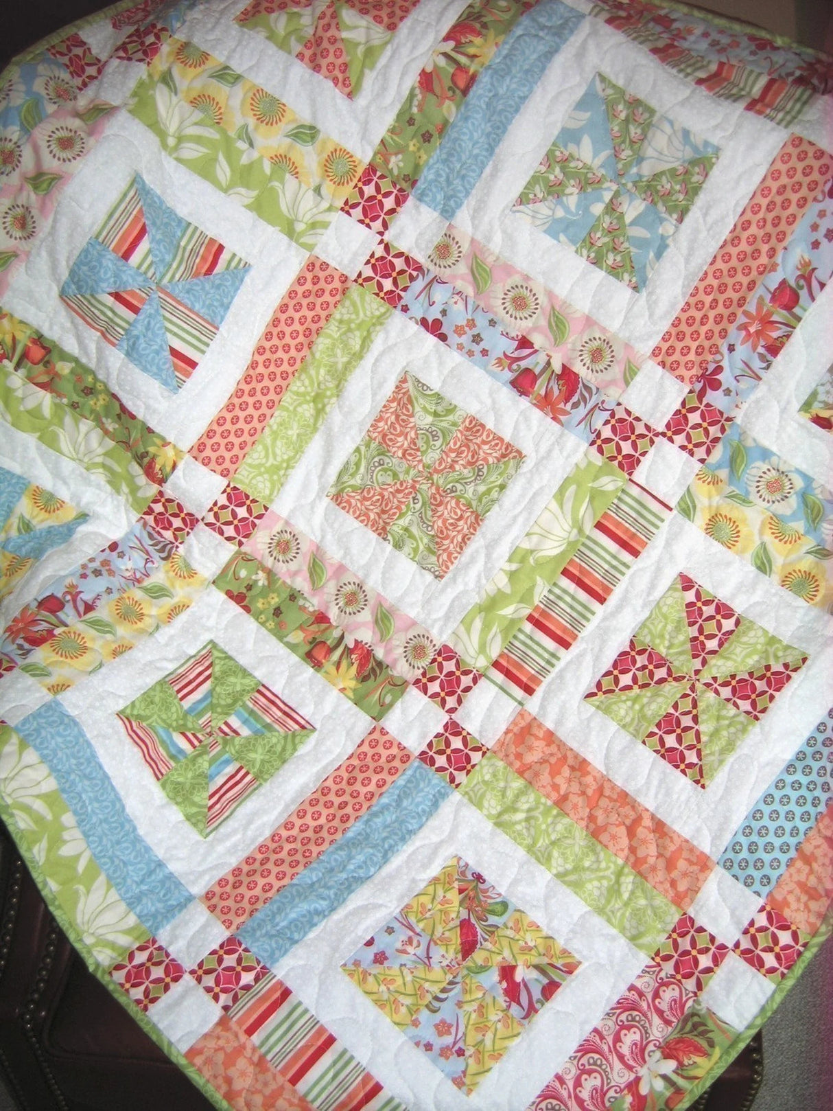 Lemonade Lollipop Quilt Pattern by Sweet Janes Quilting and Design