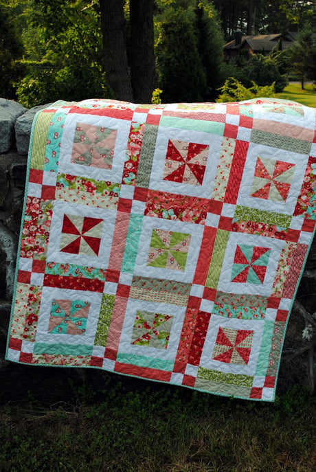 Lemonade Lollipop Quilt Pattern by Sweet Janes Quilting and Design