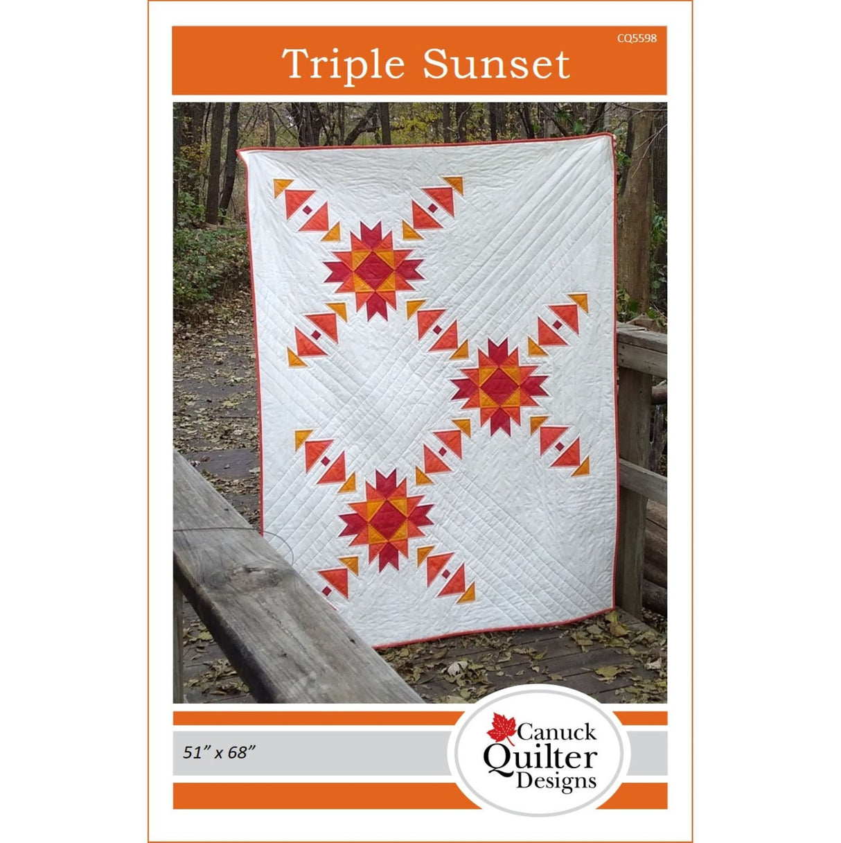 Triple Sunset Downloadable Pattern by Canuck Quilter Designs