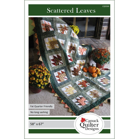 Scattered Leaves Downloadable Pattern by Canuck Quilter Designs