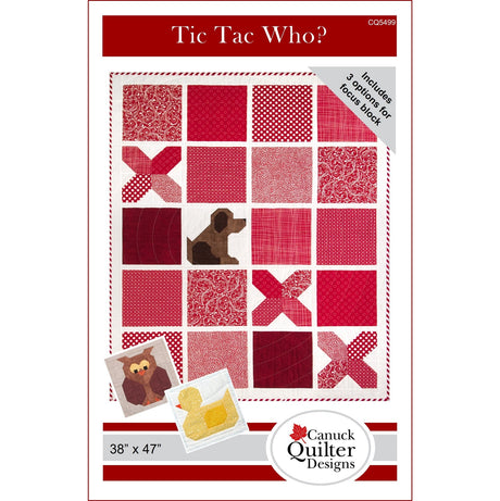 Tic Tac Who? Downloadable Pattern by Canuck Quilter Designs