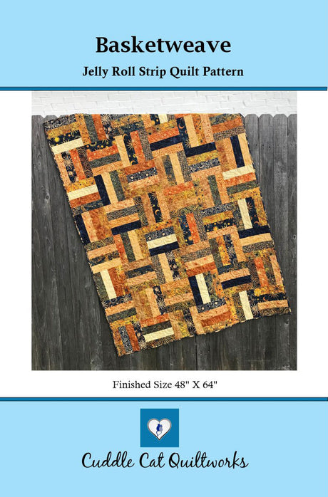 Basketweave Downloadable Pattern by Cuddle Cat Quiltworks