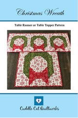 Christmas Wreath Downloadable Pattern by Cuddle Cat Quiltworks