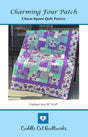 Charming Four Patch Downloadable Pattern by Cuddle Cat Quiltworks