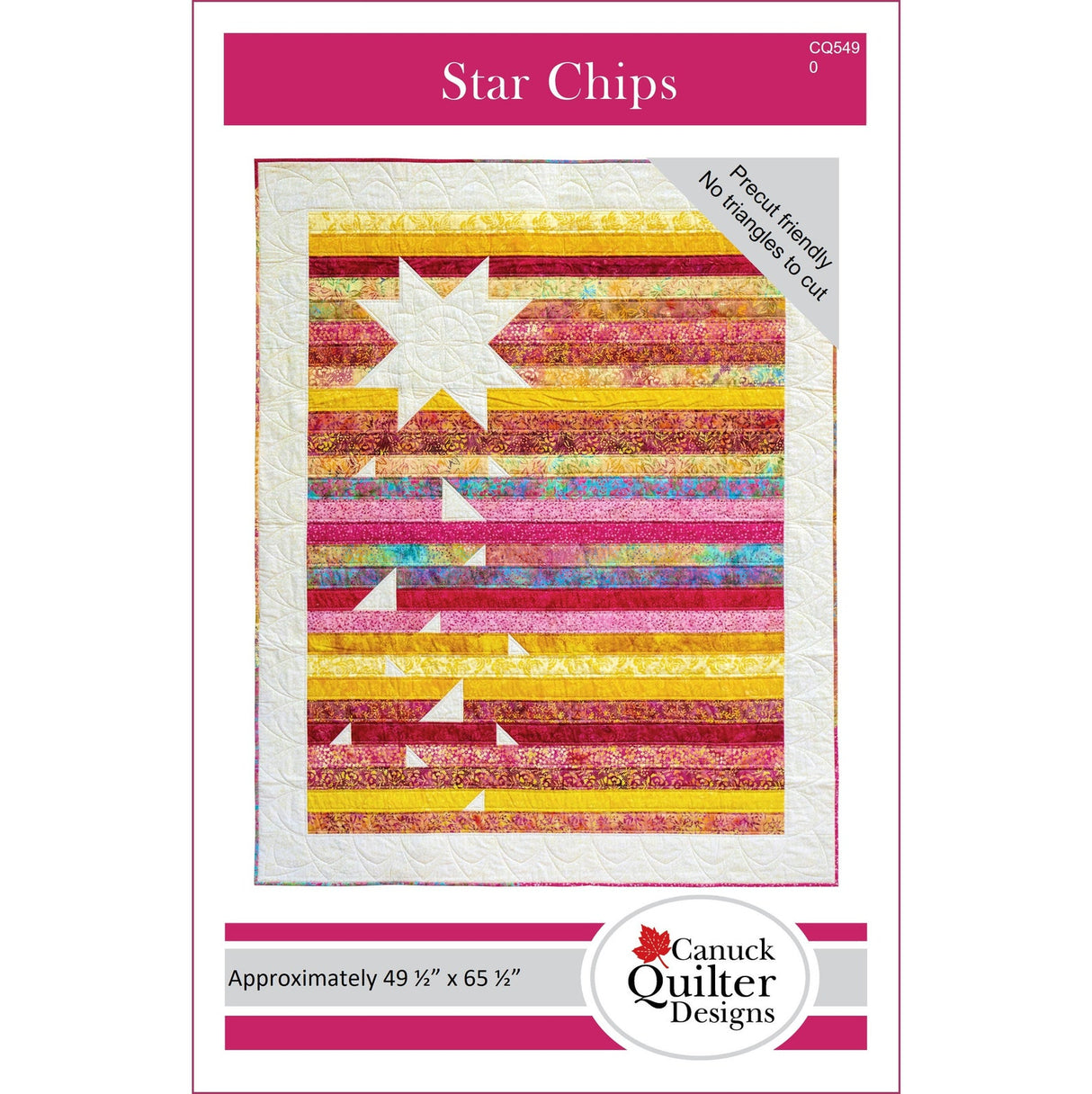 Star Chips Downloadable Pattern by Canuck Quilter Designs