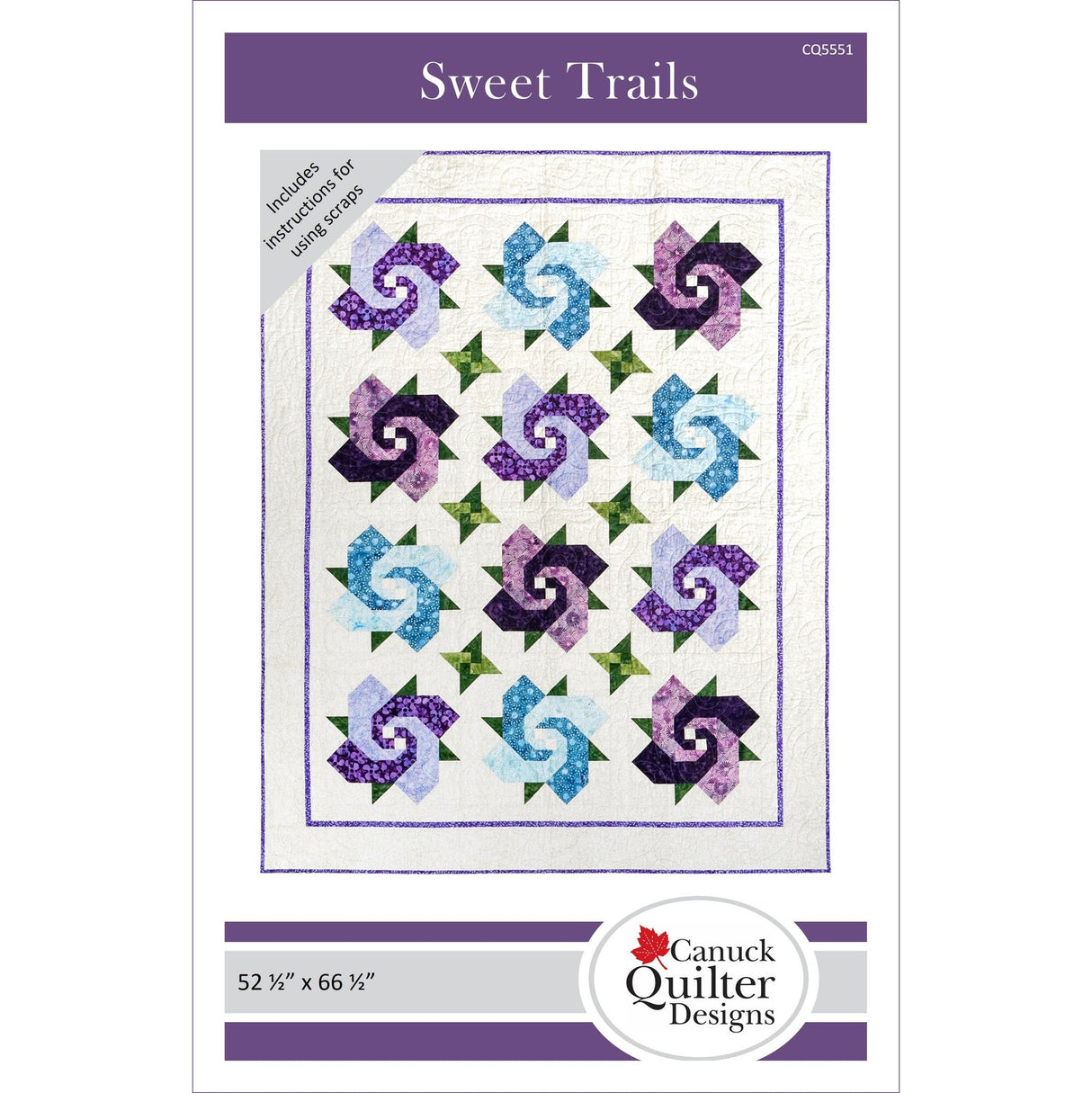 Sweet Trails Downloadable Pattern by Canuck Quilter Designs