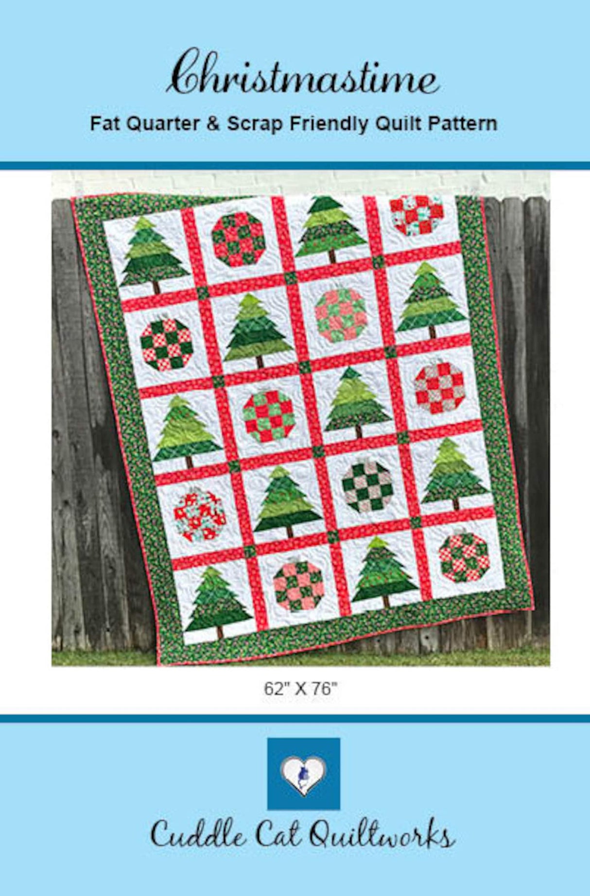 Christmastime Downloadable Pattern by Cuddle Cat Quiltworks