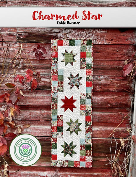 Runner Charmed Star Table Runner Downloadable Pattern by Skye Thistle Quilts