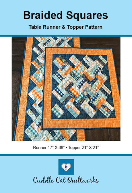 Braided Squares Downloadable Pattern by Cuddle Cat Quiltworks