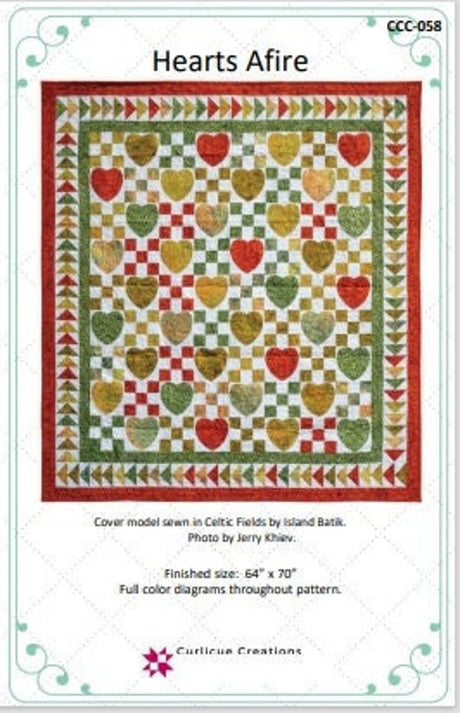 Hearts Afire Downloadable Pattern by Curlicue Creations