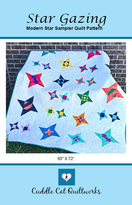 Star Gazing Downloadable Pattern by Cuddle Cat Quiltworks