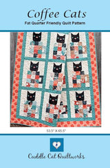 Coffee Cats Downloadable Pattern by Cuddle Cat Quiltworks
