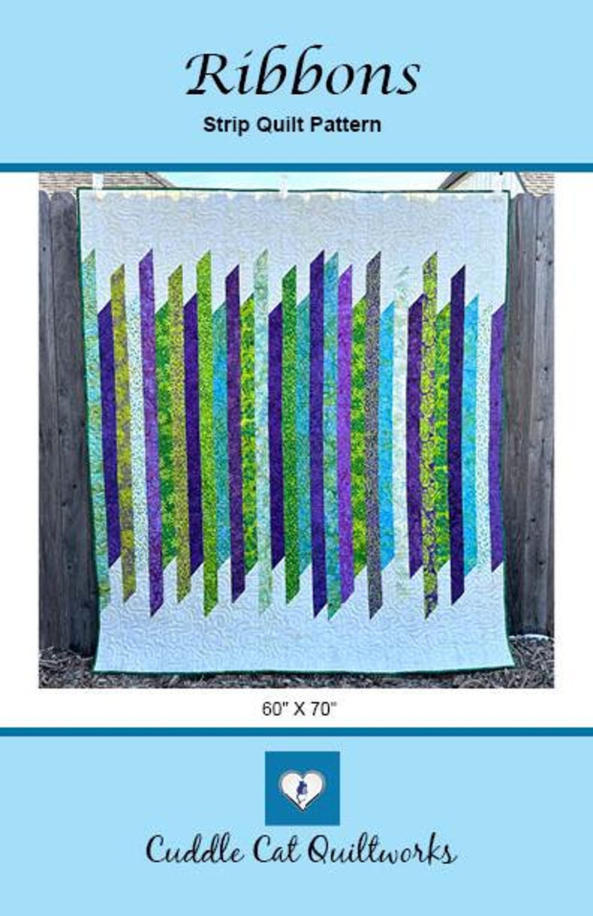 Ribbons Downloadable Pattern by Cuddle Cat Quiltworks