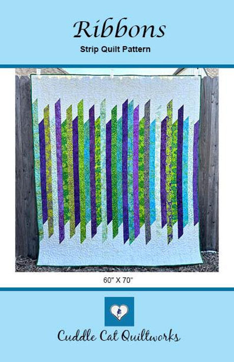 Ribbons Downloadable Pattern by Cuddle Cat Quiltworks