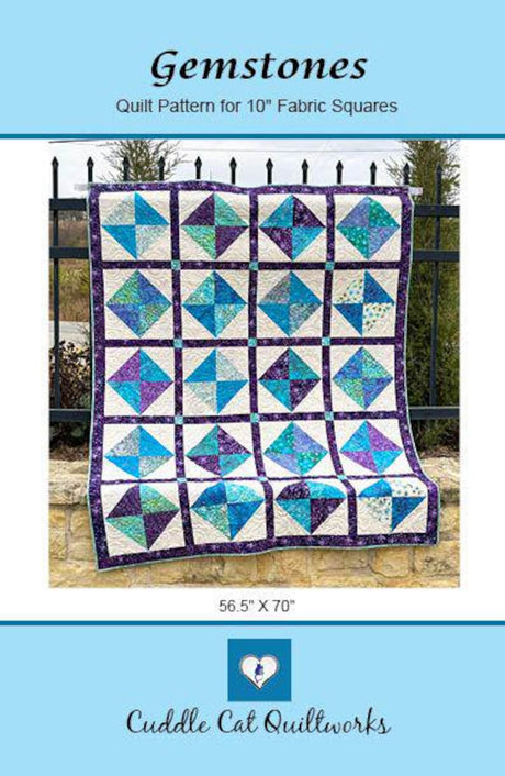 Gemstones Downloadable Pattern by Cuddle Cat Quiltworks