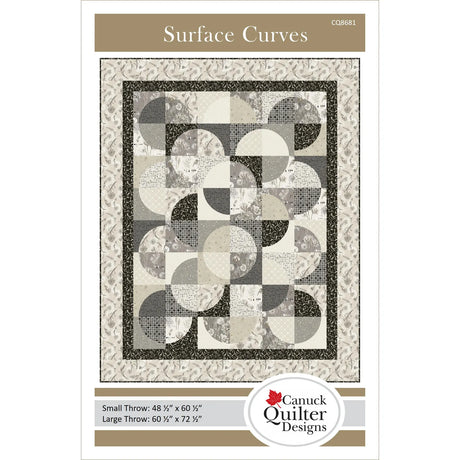 Surface Curves Downloadable Pattern by Canuck Quilter Designs 