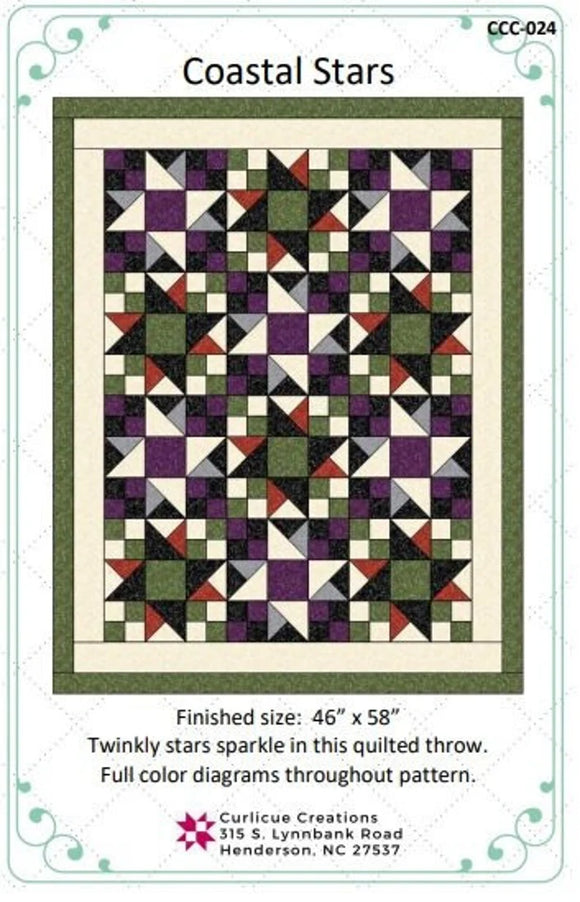 Coastal Star Downloadable Pattern by Curlicue Creations