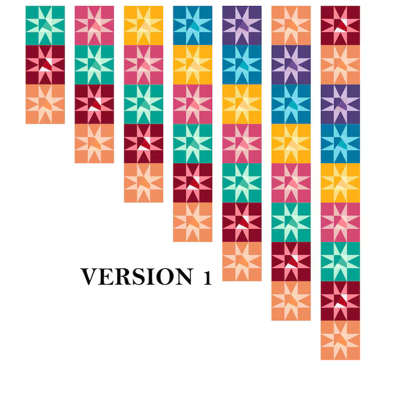 Staircase 2.0 Version 1 Quilt Pattern KIT by Handwoven By Leah