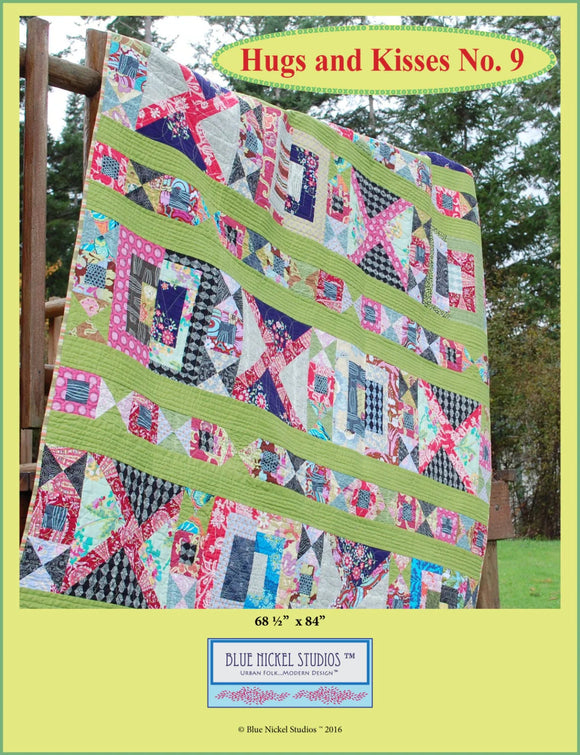 Hugs & Kisses No. 9 Quilt Pattern by Blue Nickel