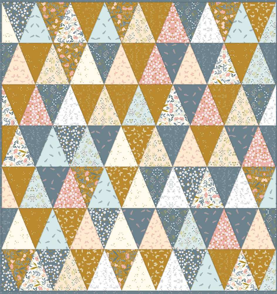 Ink Point FREE Downloadable Pattern shown in Petals & Hazel fabrics