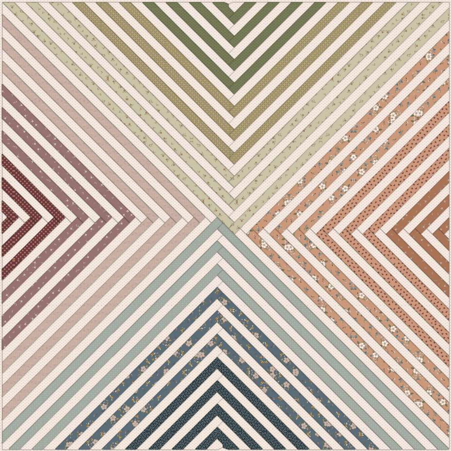 Intersection Shift Downloadable Pattern shown in Charmed & Treasured fabrics