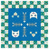 Kitty Cat Pet Mats Downloadable Pattern in Brave Your Way fabrics