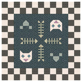 Kitty Cat Pet Mats Downloadable Pattern in Charmed & Treasured fabrics