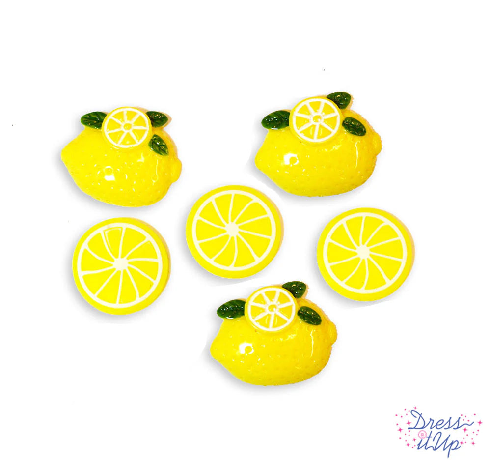 Lemons Buttons by Dress It Up