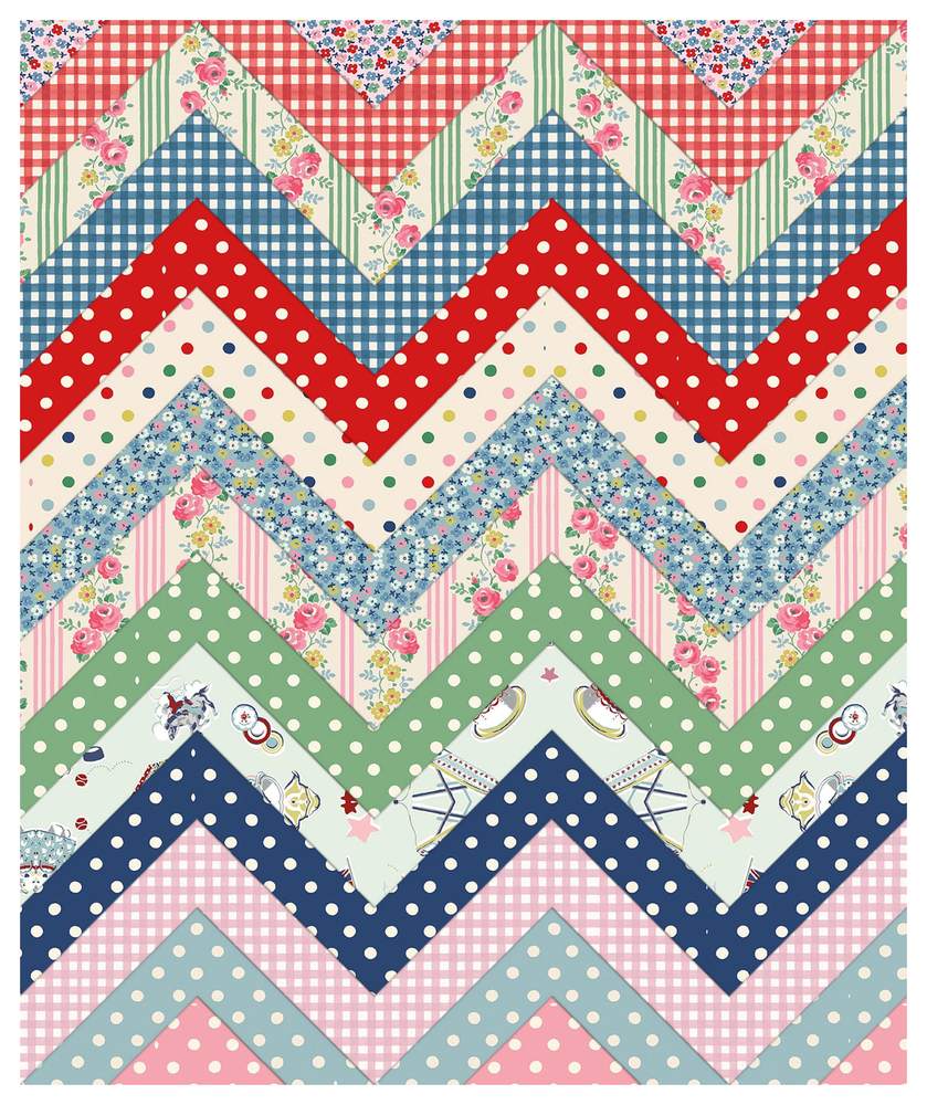 Mini Modern Quilt Bundle Pattern shown in Cath Kidston® Signature Collection fabrics