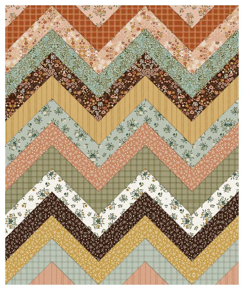 Mini Modern Quilt Bundle Pattern shown in Worth Repeating fabrics