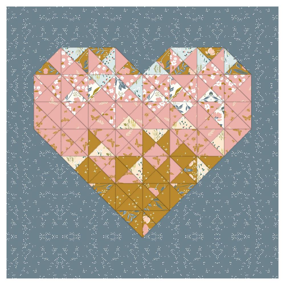 Mini Modern Quilt Bundle Pattern shown in Petals & Hazel fabrics