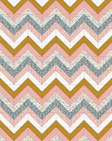 Modern Zigzag Quilt Pattern in Petals & Hazel fabrics
