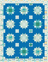 Moon Blossom Quilt Downloadable Pattern in Brave Your Way fabrics