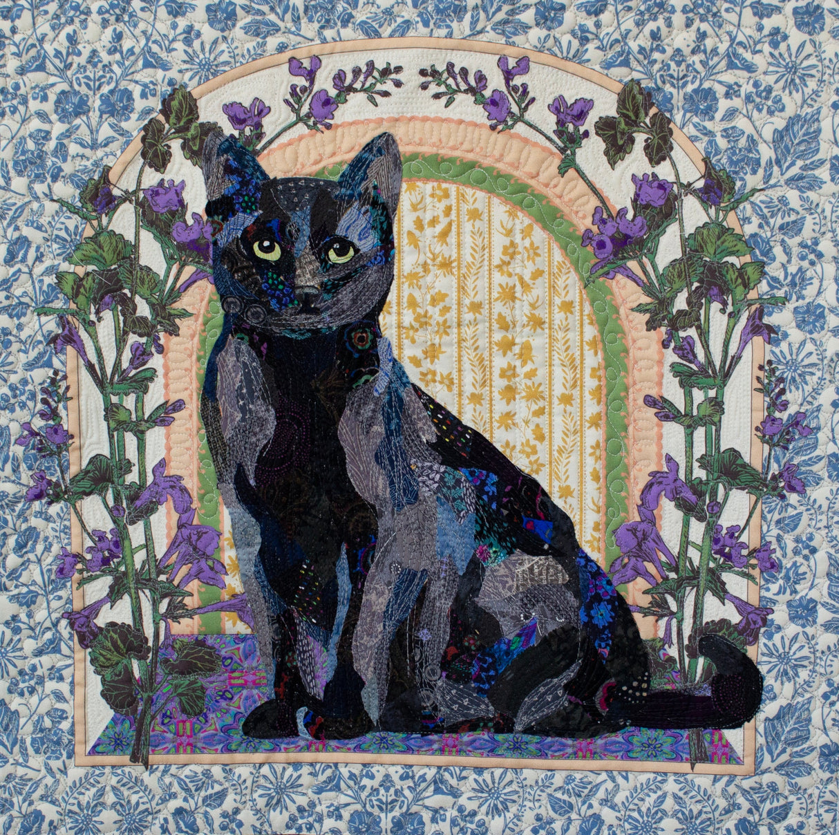 Flora & Felines Quilt Pattern by Collage Quilter