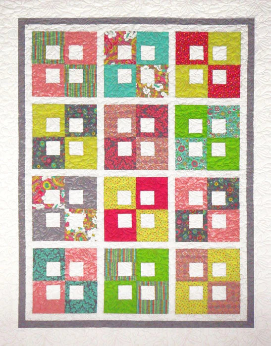 City Windows Quilt Pattern by Nellie J. Designs