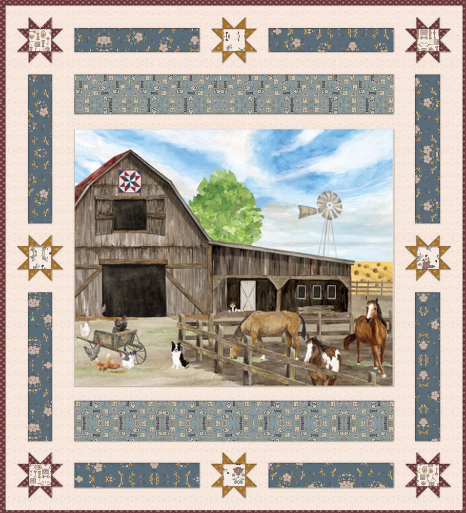 On The Ranch FREE Downloadable Pattern shown in Charmed & Treasured fabrics