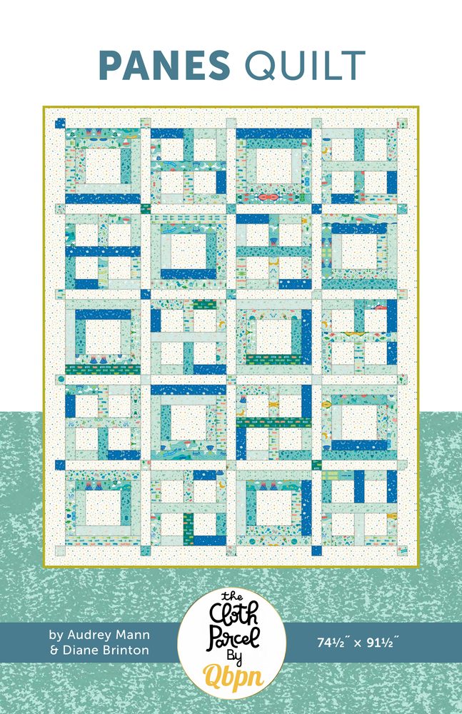 Panes Quilt Pattern shown in Brave Your Way fabrics