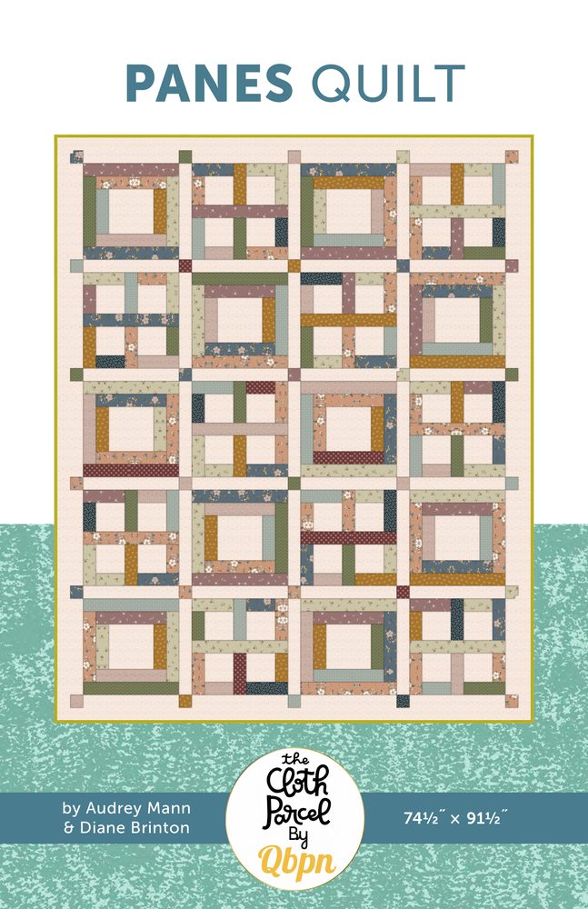 Panes Quilt Pattern shown in Charmed & Treasured fabrics