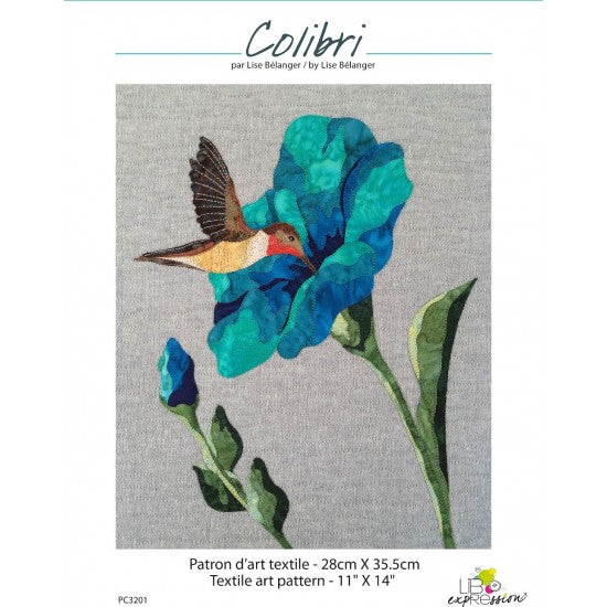 Colibri Downloadable Pattern by Lib Expressions